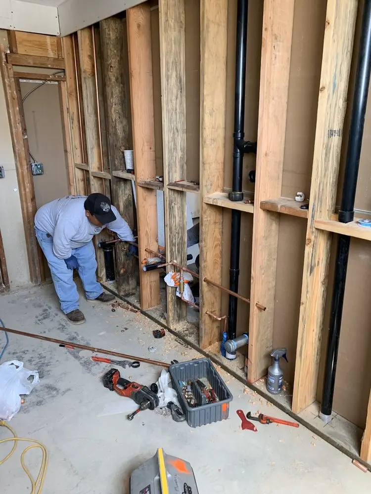 Commercial rough-in plumbing for Trenchless Sewer Repair in Iowa Colony